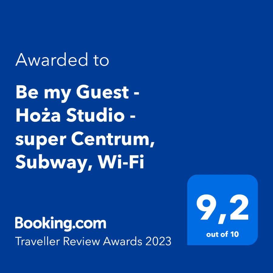 Be My Guest - Hoza Studio - Pkin Super Centrum Metro Wi-Fi Breakfast Apartamento Varsóvia Exterior foto